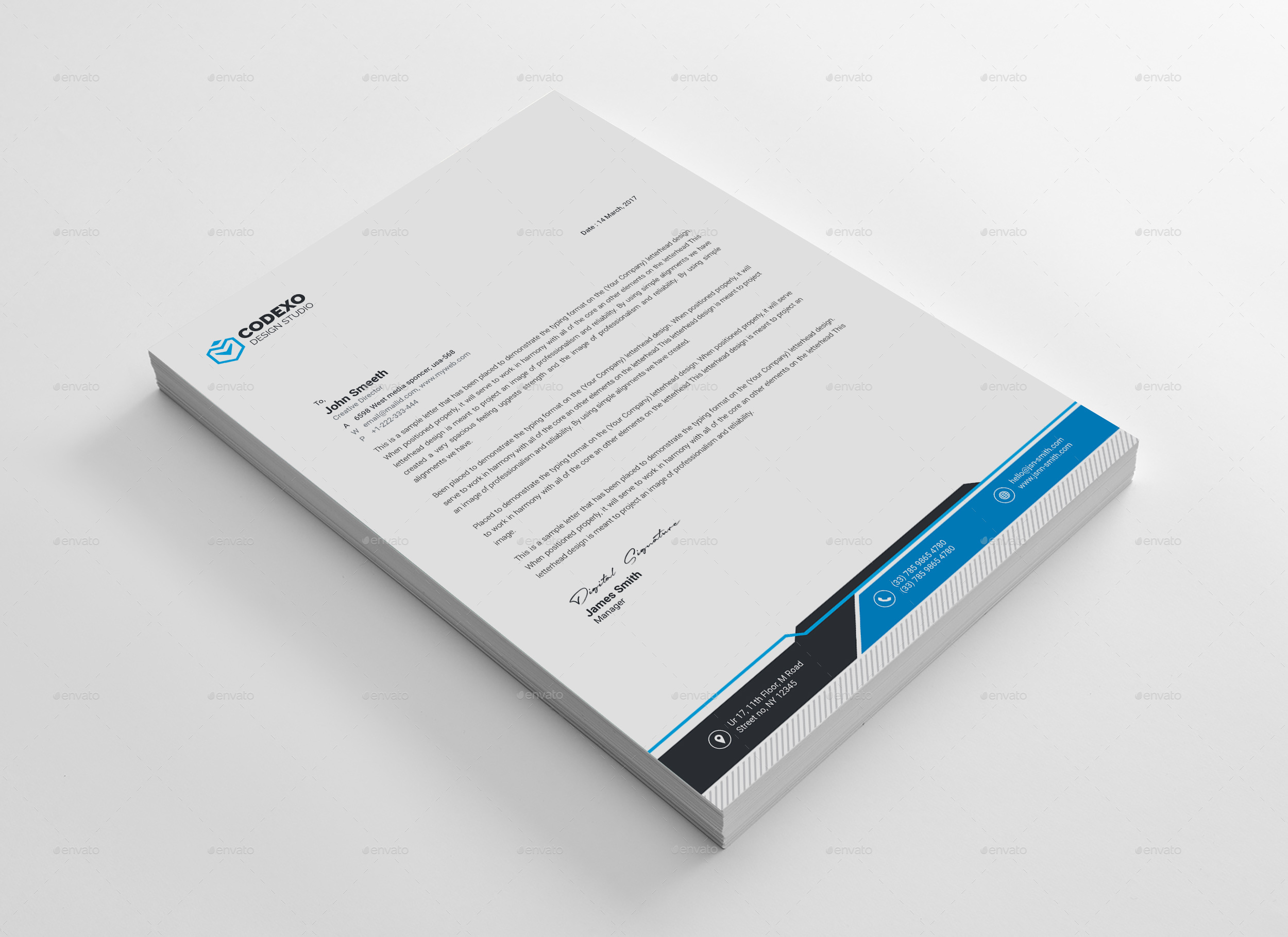 Letterhead Template, Print Templates GraphicRiver